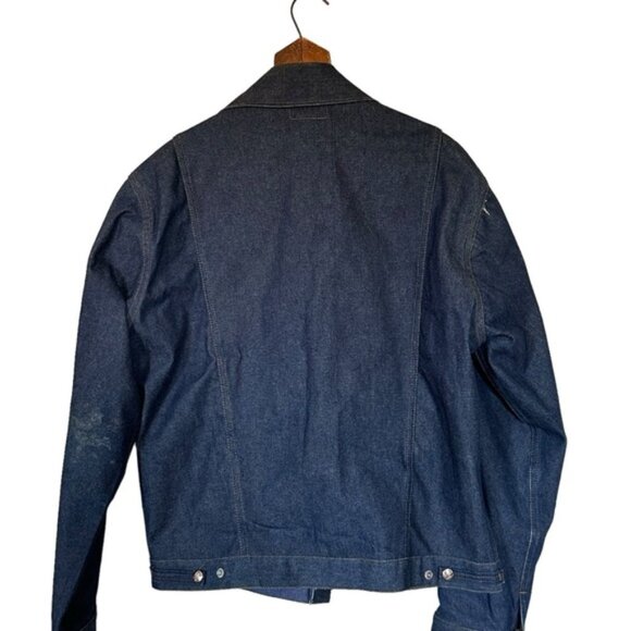 Vintage Trucker BIG B Denim Jean Jacket Chore Oversized Union Made in Canada - Picture 7 of 12